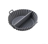 Molde de silicona resistente a la temperatura con dos zonas de alimentos para freidora de aire u horno sin transferencia de sabor (E)