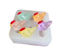 Molde de silicona resistente al calor, molde de gallina, herramienta para hornear cubitos de hielo, manualidades, accesorios para hornear, decoración de fiestas, forma de pollo