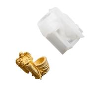 Molde de silicona resistente al calor para hacer figuras de ángeles, suculentas, macetas, macetas, moldes de silicona para macetas