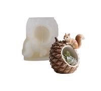 Molde de silicona resistente con diseño de piña de resina, soportes decorativos para monedas, macetas en miniatura, herramienta de fabricación de regalos, molde creativo para decoración del hogar