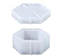 Molde de silicona resistente multiusos con tapa de rosa para cemento epoxi y suministros de manualidades Jesmonites, moldes de silicona de uso diario