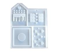 Molde de silicona resistente para casa de corazón, fácil de usar, molde de silicona para corazón y soporte de lámpara para hacer actividades de pareja