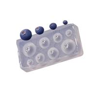 Molde de silicona resistente para castas de arándanos, suministros de manualidades, moldes para hacer joyas y posavasos, superficies fáciles de desmoldar