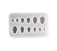 Molde de silicona resistente para hacer intrincados dilatadores de orejas de lágrima y ataúd para aficionados y diseñadores