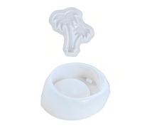 Molde de silicona resistente para palmera ideal para crear artículos decorativos únicos de cemento de resina o yeso y organizadores, molde de fundición de yeso sin perfume