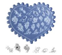 Molde de silicona resistente para uñas artísticas para hacer patrones, accesorios de materiales flexibles con varios tamaños de longitudes de uñas, molde de silicona artística