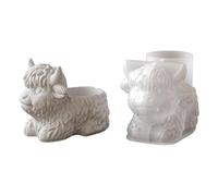 Molde de silicona resistente y flexible para hacer macetas de resina y hormigón, contenedores de almacenamiento, moldes para macetas