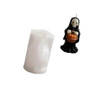 Molde de silicona reutilizable con forma de calavera para Halloween, elaboración de materiales seguros, fabricación de velas y jabón, accesorios para proyectos de arte, decoraciones para fiestas