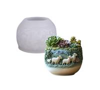 Molde De Silicona Reutilizable Con Forma Textura Silicona Para Arte Resina Hecho A Mano Macetero Decorativo Ideas Regalo Únicas Molde Para Macetero En Forma Animal