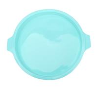 Molde de silicona reutilizable para la cocina del hogar, molde redondo para panadería y postres, fácil liberación, apto para horno y lavavajillas, color azul