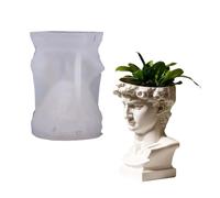 Molde de silicona reutilizable para macetas, para esculturas únicas, hormigón, arte decorativo, bandeja de silicona multiusos