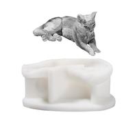 Molde de silicona reutilizable para manualidades perfumado elegante de animales acostados para creación perfumada creativa animal acostado