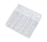 Molde de silicona suave con varios patrones para uñas de salón de belleza