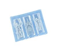 Molde de silicona suave para uñas arte para diseños detallados góticos angelicales, accesorios, molde de silicona arte en relieve