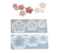 Molde de silicona transparente y elegante para decoración de uñas, patrón de Sakuras para arte y artesanías hechas a mano, molde de manicura profesional, molde de creación de accesorios de