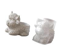 Molde de silicona versátil para crear tarros de almacenamiento, tazas, diseños detallados, antiadherente, versátil, molde de silicona para proyectos de manualidades, creación de macetas, tarros de