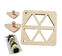 Molde de sushi para triángulo, prensa japonesa de madera antiadherente, accesorio de cocina creativa, forma perfecta, bolas de arroz, fácil de usar, para comidas en casa, pícnic, almuerzo, bricolaje