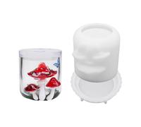 Molde De Tarro De Seta De Silicona Resistente De Uso Múltiple Para Fundición De Resina Fabricación De Velas De Jabón Diseños Únicos Molde De Silicona Artístico Artesanal