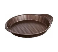 Molde de tarta plano asimetría pyrex antiadherente inox ø27x4 cm