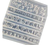 Molde de uñas con diseño de perro salchicha en relieve, plantilla de silicona elástica, moldes de manicura para creaciones artísticas de larga duración, sello de silicona antiadherente