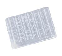 Molde de uñas de silicona reutilizable resistente calor con forma de lazos elegantes Molde de manicura para salón en casa y uso en viajes de arte de uñas con forma de lazos de silicona