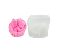 Molde de vela angelical para bebé, materiales de silicona, juego de fundición de velas para jabón, Chocolate, proyectos de manualidades navideñas, molde de silicona angelical de
