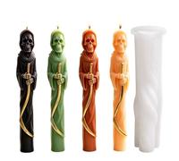 Molde de Vela Calavera Decoración Calavera Espeluznante Artesanía Resina