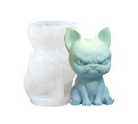 Molde De Vela De Animales - Molde De Silicona Para Perros De Chat 3D | Hacer Candle Wax Puppy Chaton | Vela De Decoración De Moldes Creativos | Aromaterapia Vel De Bricolaje | Accesorio De Artesa