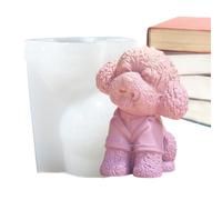 Molde De Vela De Animales - Molde De Silicona Para Perros De Chat 3D | Hacer Candle Wax Puppy Chaton | Vela De Decoración De Moldes Creativos | Aromaterapia Vel De Bricolaje | Accesorio De Artesa