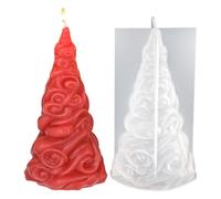 Molde de vela de árbol de Navidad,molde de vela de árbol de Navidad | Molde de resina epoxi,Moldes de fabricación de velas de jabón, molde de decoración de Navidad para moldeo de resina,