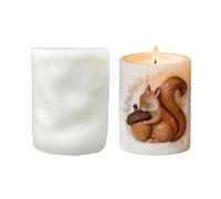 Molde de vela de bellota con diseño de ardilla, decoración de bellota de silicona reutilizable en 3D, moldes para hacer velas, para Acción de Gracias, de cumpleaños, oficinas, hogar, habitación