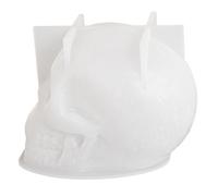 Molde de vela de calavera, molde de silicona para manualidades de Halloween de 3x2, 3 pulgadas