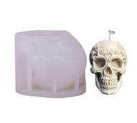 Molde de vela de calavera, moldes de silicona para velas, molde de resina epoxi, molde hecho a mano