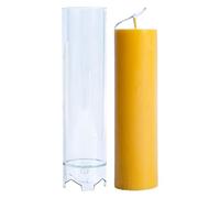 Molde De Vela De Cilindro - Forma 3D Nórdica 12 Cm, Forma De Silicona Flexible, Herramienta De Decoración Para Hornear Suave | Kit Artesanal De Jabón Fondant Con Patrón Floral Para C