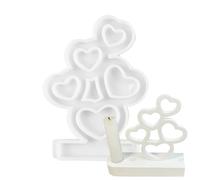 Molde de vela de corazón - molde de silicona en forma de amor, molde de fundición de resina, fabricante de aromaterapia | molde decorativo para el hogar para arcilla encerada