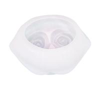 Molde de vela de flor de silicona, diseño de velas para hacer moldes, adorable Compact Aromatherapy Wax Clay Cement Resin, Easy-Release Molds for Scented Candles and Home Decor
