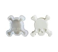 Molde de vela de Halloween genérico, silicona Plaster Cake Mould, reutilizable molde para arcilla resina de jabón de jalea, aroma de perlas durante la fabricación de vacaciones Baking Craft Gift