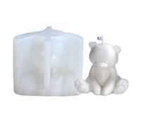 Molde De Vela De Os-o, Adorable Molde De Os-o, Mo-lde De Silicona De O-so Lindo 3D, Mo-ldes Para Velas Aromáticas, Decoración Del Hogar, Manualidades De Resina