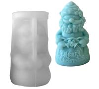 Molde de vela de Papá Noel, silicona reutilizable, diseño detallado para decoración de vacaciones, manualidades | entusiastas hechos a mano, hogar