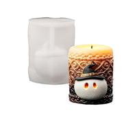 Molde de vela de personaje cilíndrico Molde de fundición de cera de silicona de Halloween con patrón en relieve y detalle de sombrero de bruja para proyectos de velas navideñas Sombrero de bruja de de