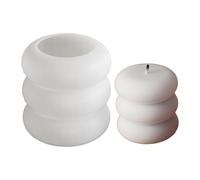 Molde de vela de silicona 3D Decoración de sala de forma redonda Moldes Suministros de arte hechos a mano Textura de silicona para manualidades y decoraciones