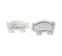 Molde De Vela De Silicona Con Forma De Cerdito Para Fundición De Resina Soporte Para Velas Decoración De Cemento Centros De De Año Nuevo Molde De Estatuilla De Cerdo De Resina