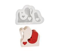 Molde de vela de silicona con rompecabezas 3D, yesos para madre y bebé, moldes de fundición de resina, molde de jabón hecho a mano, regalo para día de la madre, moldes para manualidades