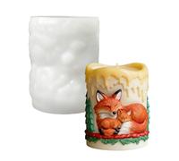 Molde de vela de silicona, flexible y fácil de liberar, reutilizable, molde para velas de animales de pino, para principiantes, profesionales, proyectos escolares, estudios, reuniones familiares
