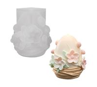 Molde de vela de silicona, forma de cera flexible para proyectos de fabricación del hogar, diseño ovalado reutilizable que apoya piezas decorativas hechas a mano, molde de vela ovalada, forma de cera