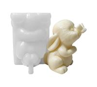 Molde de vela de silicona - Molde de conejo de Pascua | Molde de silicona resistente al calor para velas de Pascua de conejo, jabón hecho a mano, fondant & Cake Decorations, ideal for Holiday