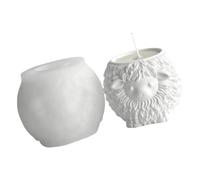 Molde de vela de silicona para verter tazas y fundición de yeso, molde artesanal reutilizable con parte abierta para uso en pasatiempos en hogar Molde de vela de silicona animal Taza de de