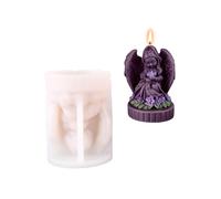 Molde de vela de silicona profesional Diseño de niña ángel Resistente calor 150 160 g Superficies antiadherentes Fácil liberación para manualidades hechas a mano Silicona multiusos