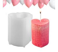 Molde de vela de silicona San, moldes de resina epoxi para San | Moldes de silicona velas de amor con grabado | Molde de pilares de silicona Love para realizar