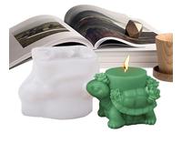 Molde de vela de tortuga, molde de yeso de aromaterapia de tortuga, formas de animales, moldes de silicona 3D y resina para hacer velas y decoración del hogar